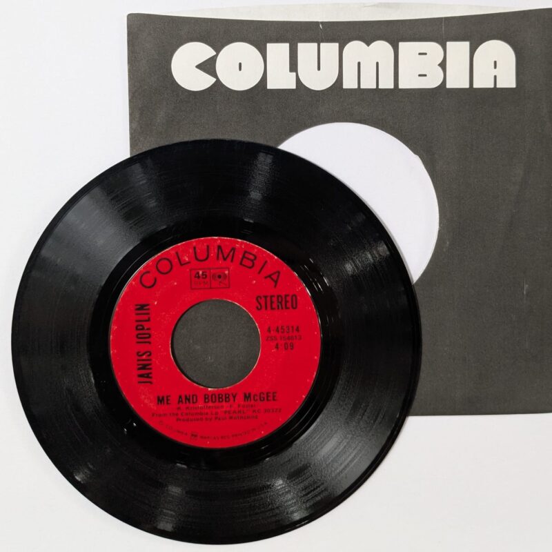 JANIS JOPLIN  / ME AND BOBBY MCGEE / HALF MOON  / 1971 / VINIL 7"