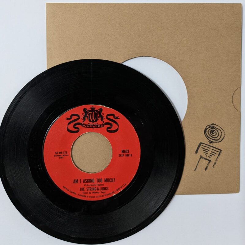 THE STRING-A-LONGS / WHEELS / AM I ASKING TOO MUCH? / 1960 / VINIL 7"