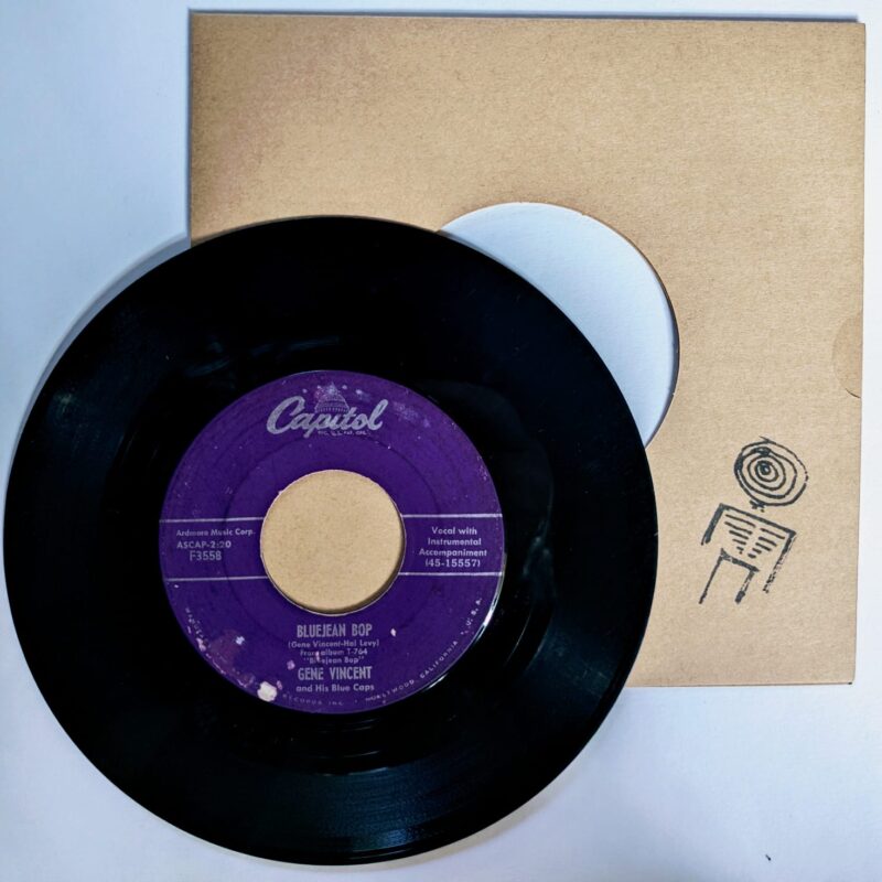 GENE VINCENT / BLUEJEAN BOP / WHO SLAPPED JOHN  / 1956 / VINIL 7"