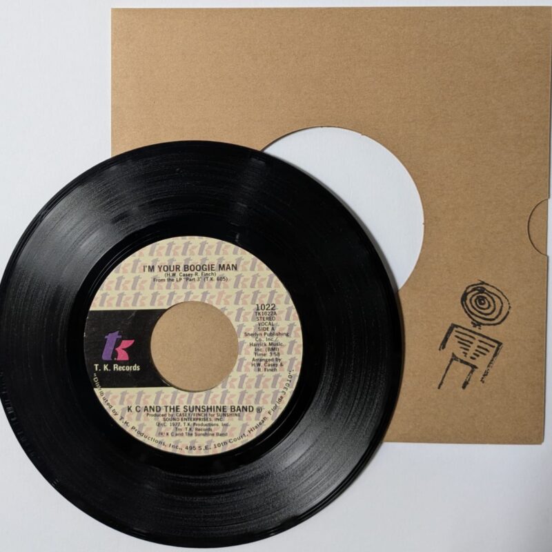 K C & THE SUNSHINE BAND  / I'M YOUR BOOGIE MAN / WRAP YOUR ARMS AROUD ME / 1977 / VINIL 7"