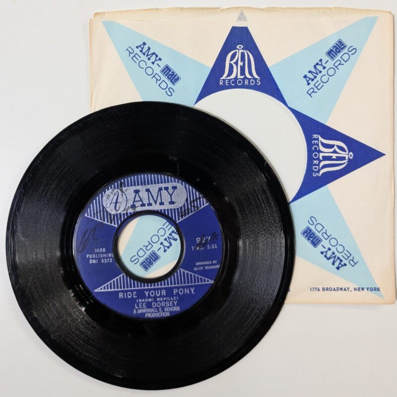 LEE DORSEY / RIDE YOUR PONY / THE KITTY CAT SONG  / 1965 / VINIL 7"