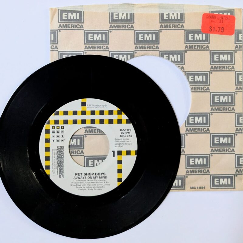 PET SHOP BOYS  / ALWAYS ON MY MIND/ DO I HAVE TO ? / 1988 / VINIL 7"