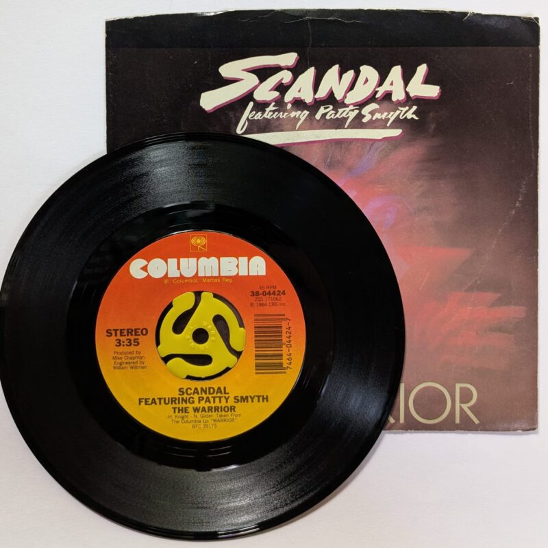 SCANDAL FEATURING PATTY SMITH  / THE WARRIOR / LESS THAN HALF / 1984 / VINIL 7"