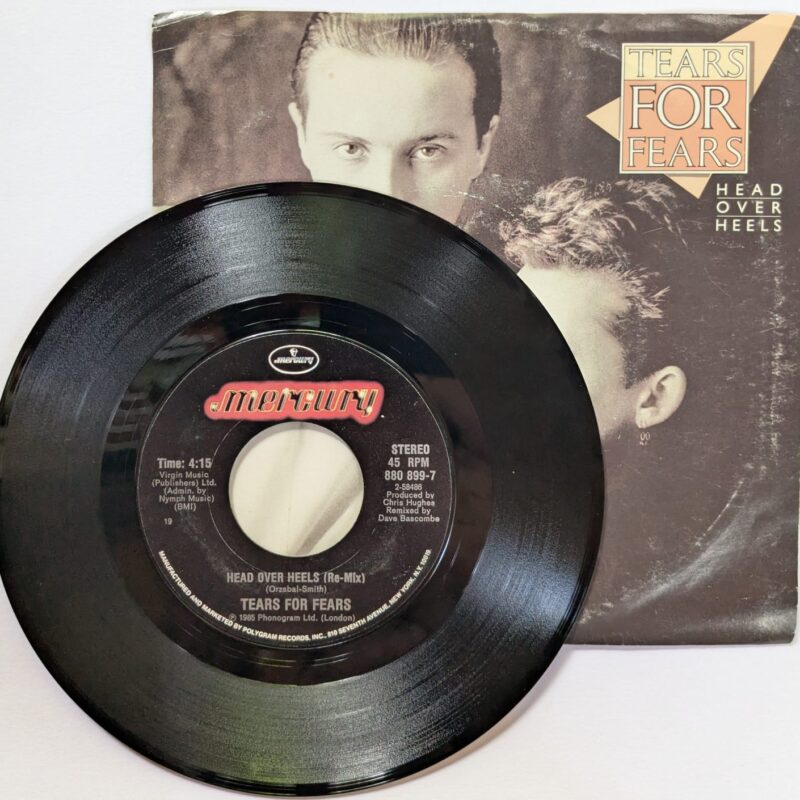 TEARS FOR FEARS  / HEAD OVER HEELS / WHEN IN LOVE WITH A BLIND MAN / 1985 / VINIL 7"