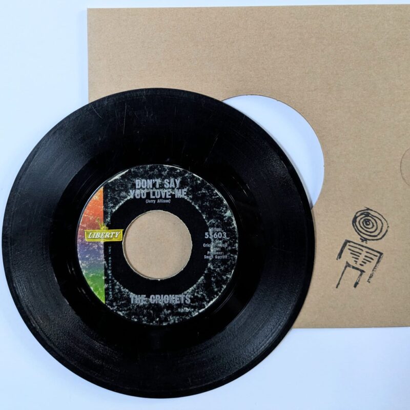 THE CRICKETS / APRIL AVENUE / DON'T SAY YOU LOVE ME  / 1963 / VINIL 7"