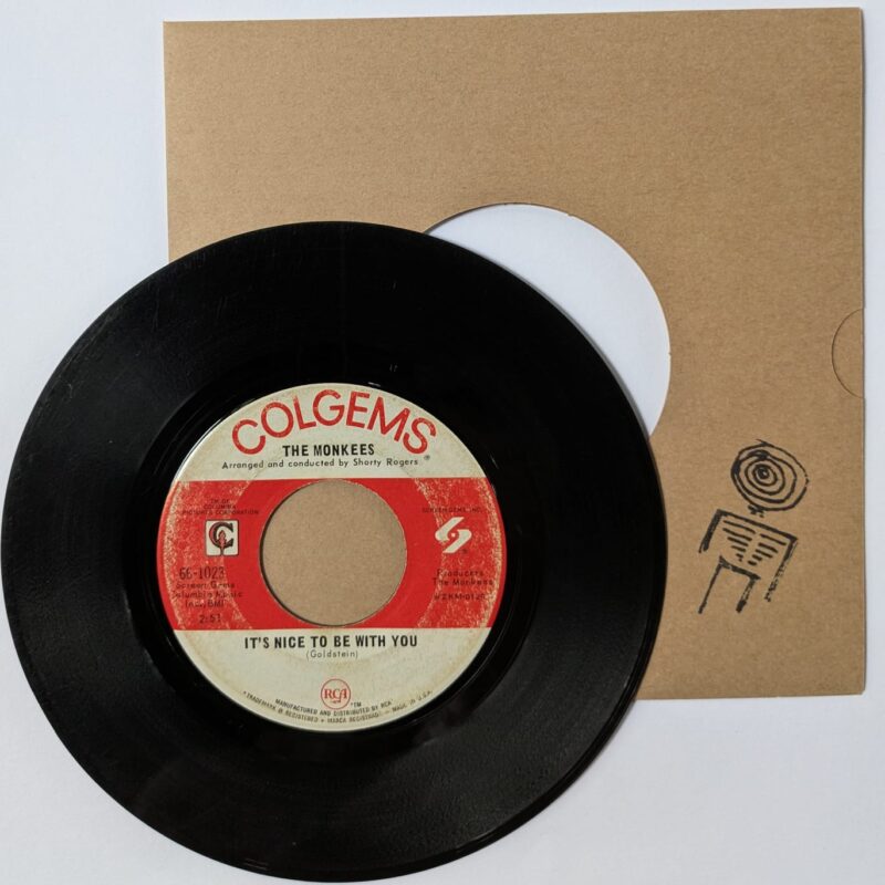 THE MONKEES / D.W. WASHBURN / IT'S NICE TO BE WITH YOU  / 1968 / VINIL 7"