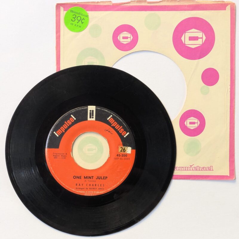 RAY CHARLES / LET'S GO / ONE MINT JULEP / 1961 / VINIL 7"