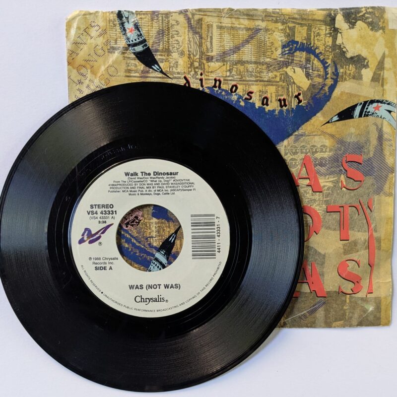 WAS (NOT WAS) / WALK THE DINOSAUR / WEDDING VOWS IN VEGAS / 1988 / VINIL COMPACTO 7"