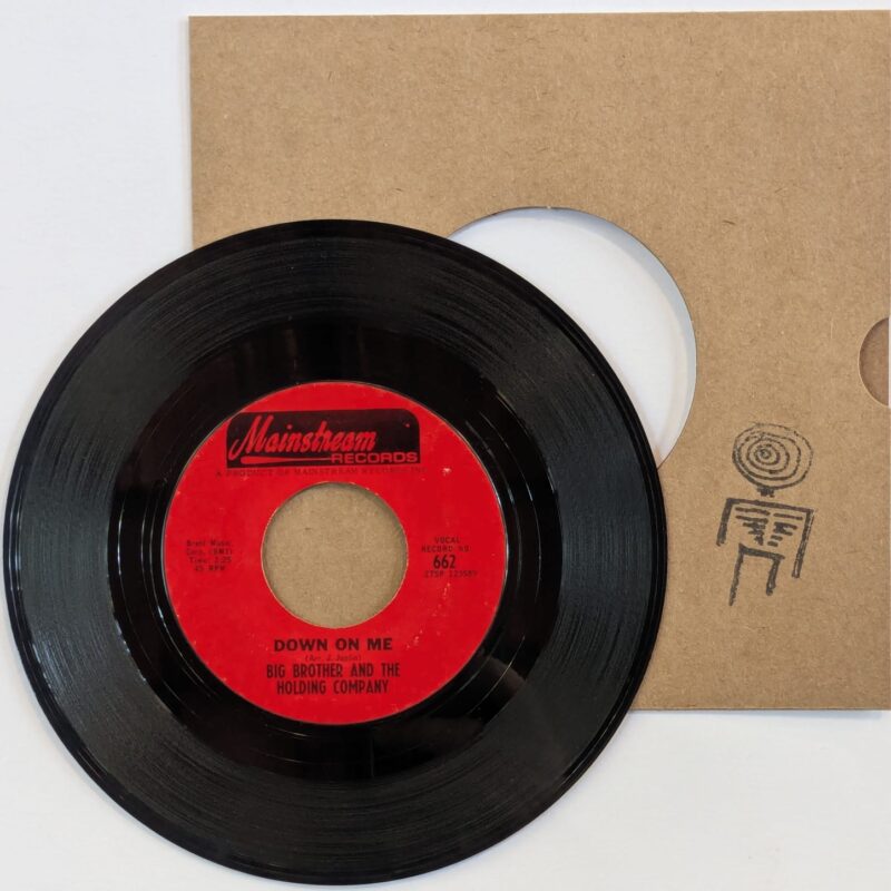 BIG BROTHER & THE HOLDING COMPANY / DOWN ON ME/CALL ON ME / 1967 / VINIL 7"