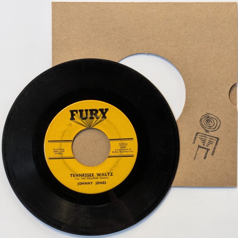 JOHNNY JONES / TENNESSEE WALTZ / I FIND NO FAULT (IN MY BABY'S LOVE) / 1968 / VINIL 7"