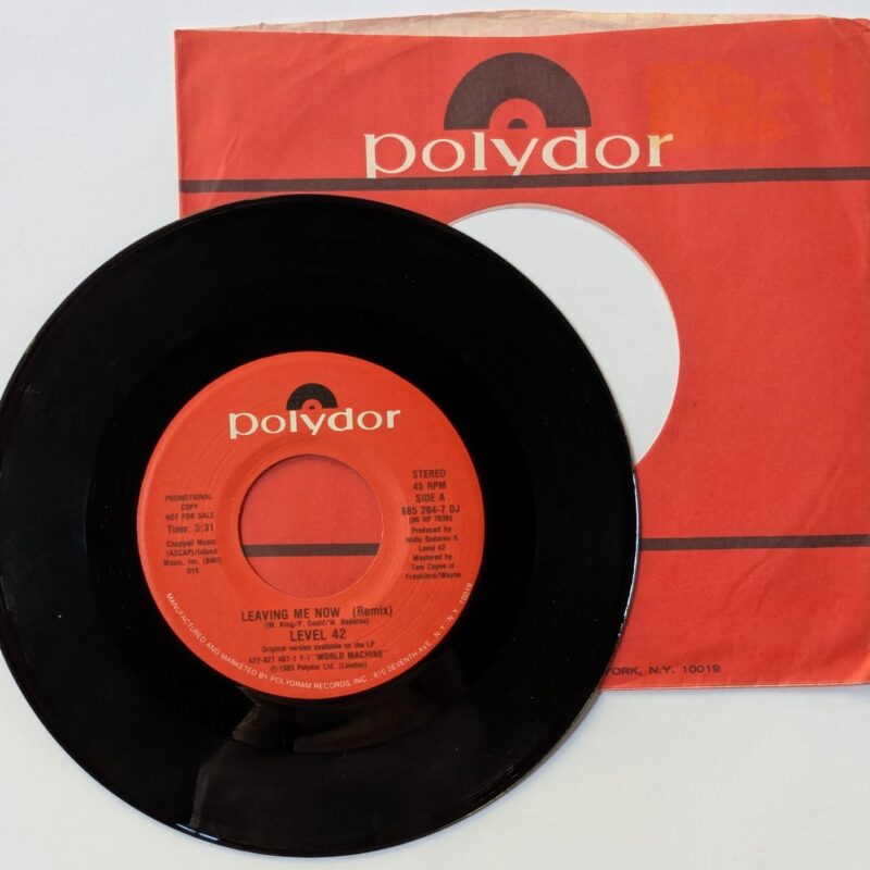 LEVEL 42 / LEAVING ME NOW (REMIX) / 1986 / VINIL 7"