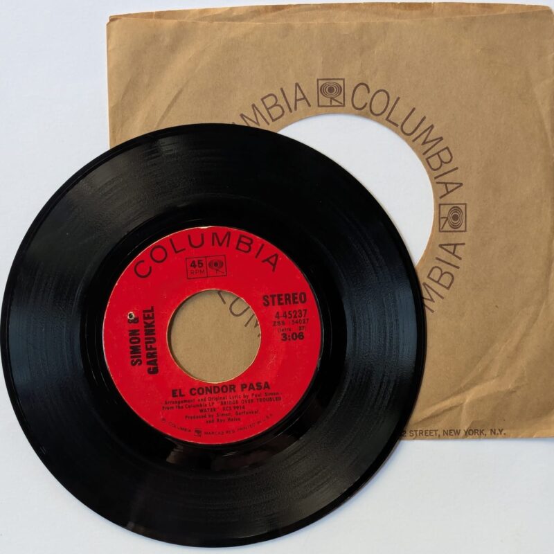 SIMON AND GARFUNKEL / EL CONDOR PASA / WHY DON'T YOU WRITE ME / 1970 / VINIL 7"