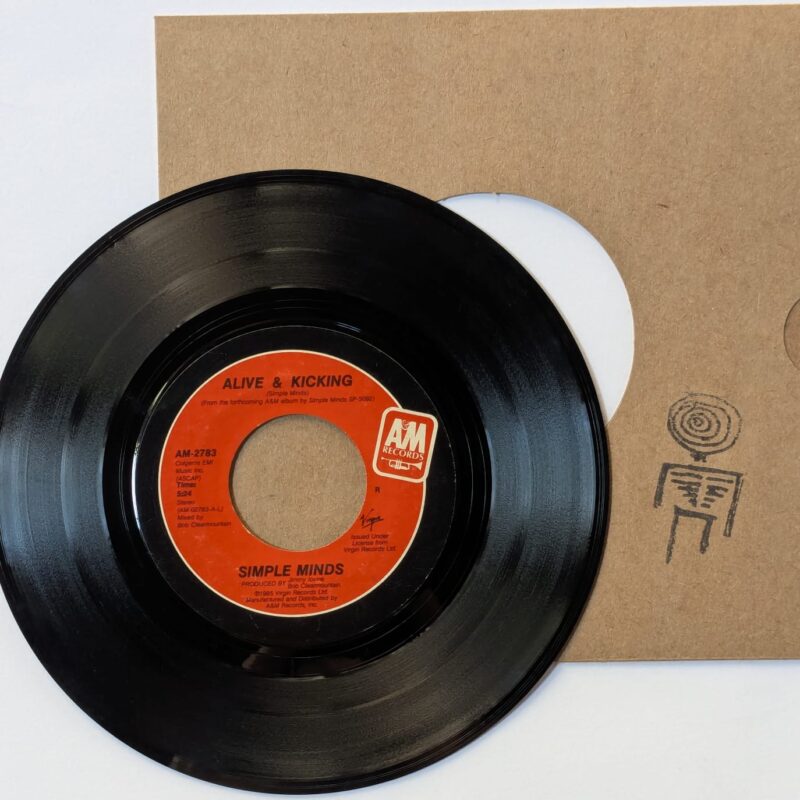 SIMPLE MINDS / ALIVE & KICKING / UP ON THE CATWALK / 1985 / VINIL 7"