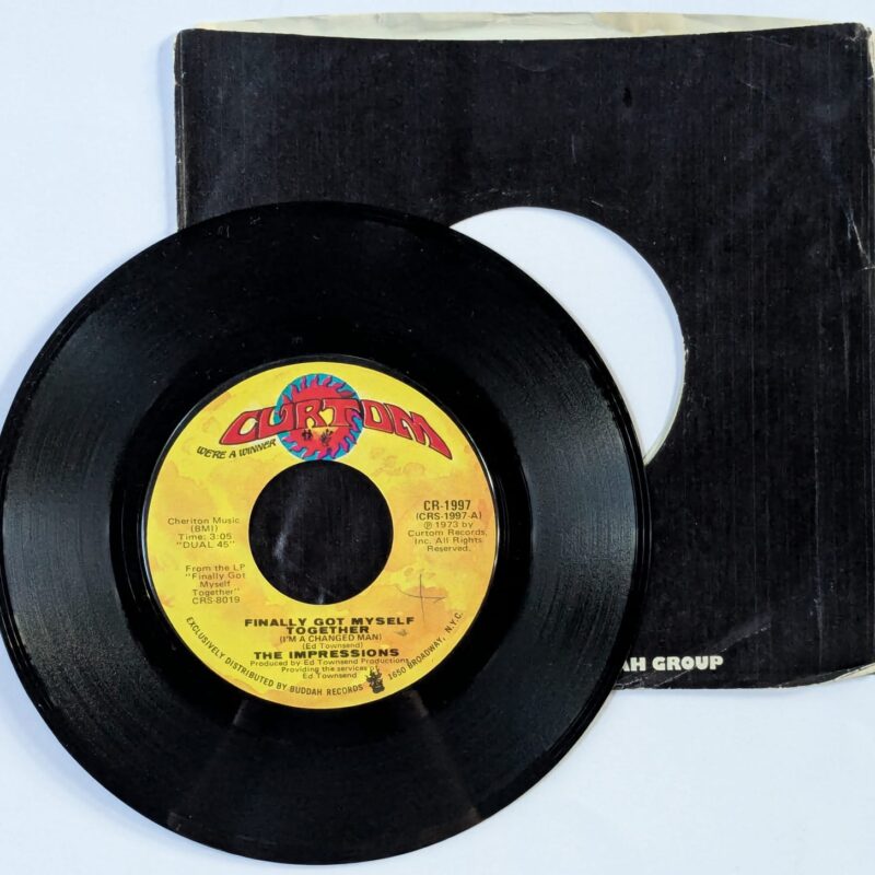 THE IMPRESSIONS / I'LL ALWAYS BE HERE/FINALLY GOT MYSELF TOGETHER / 1974 / VINIL 7"