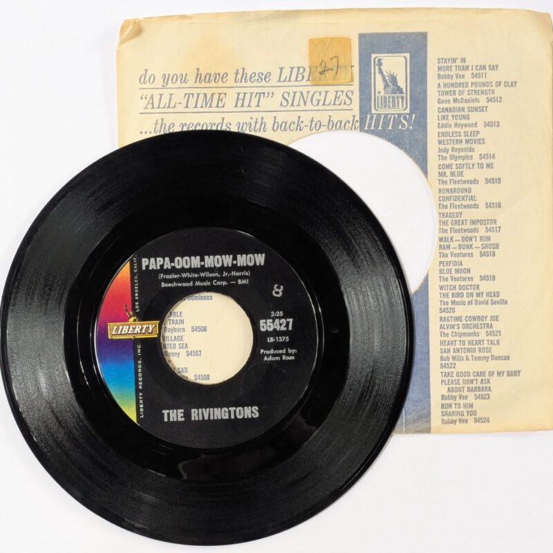 THE RIVINGTONS / PAPA-OOM-MOW-MOW/DEEP WATER / 1962 / VINIL 7"