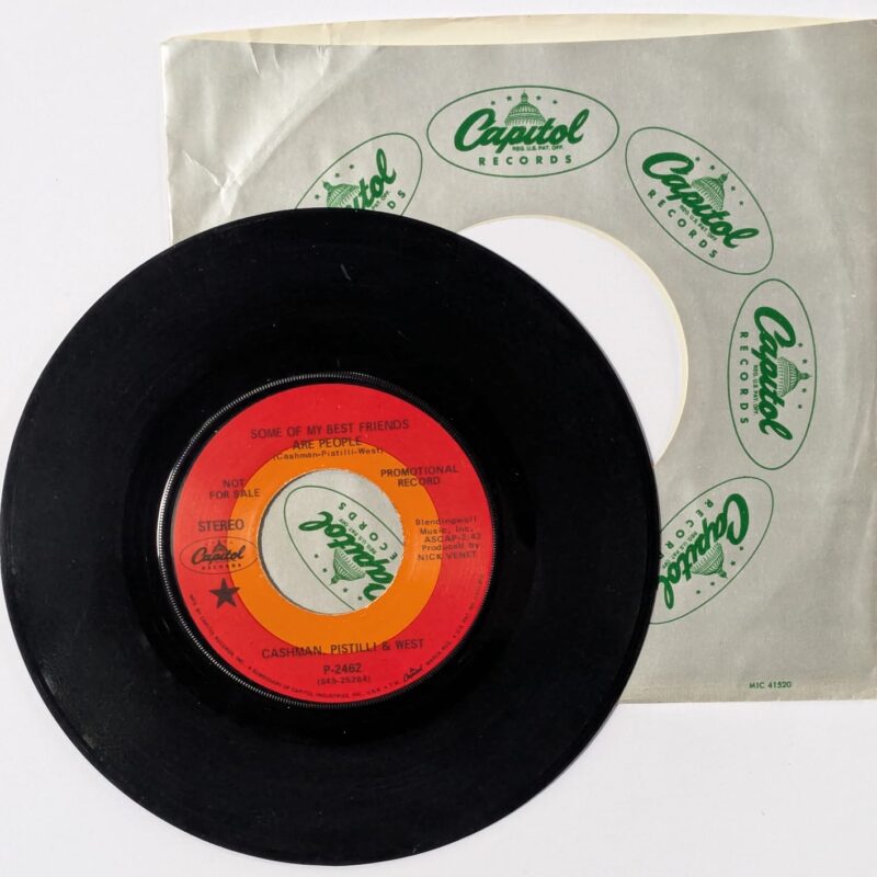 CASHMAN, PISTILLI & WEST / SOME OF MY BEST FRIENDS ARE PEOPLE / 1969 / VINIL 7"