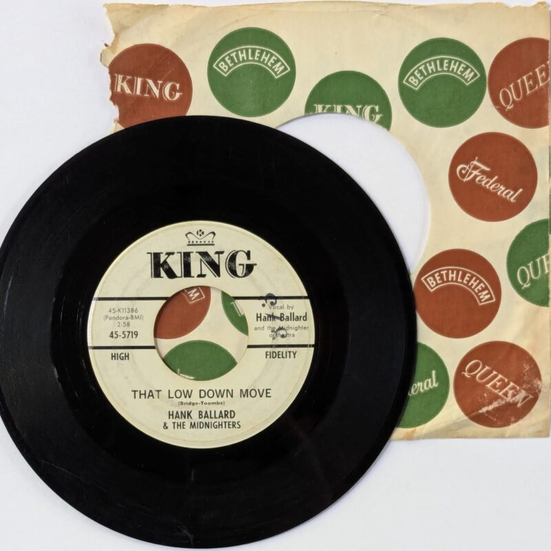 HANK BALLARD & THE MIDNIGHTERS / (I'M GOING BACK TO) THE HOUSE ON THE HILL / THAT LOW DOWN MOVE / 1963 / VINIL 7"