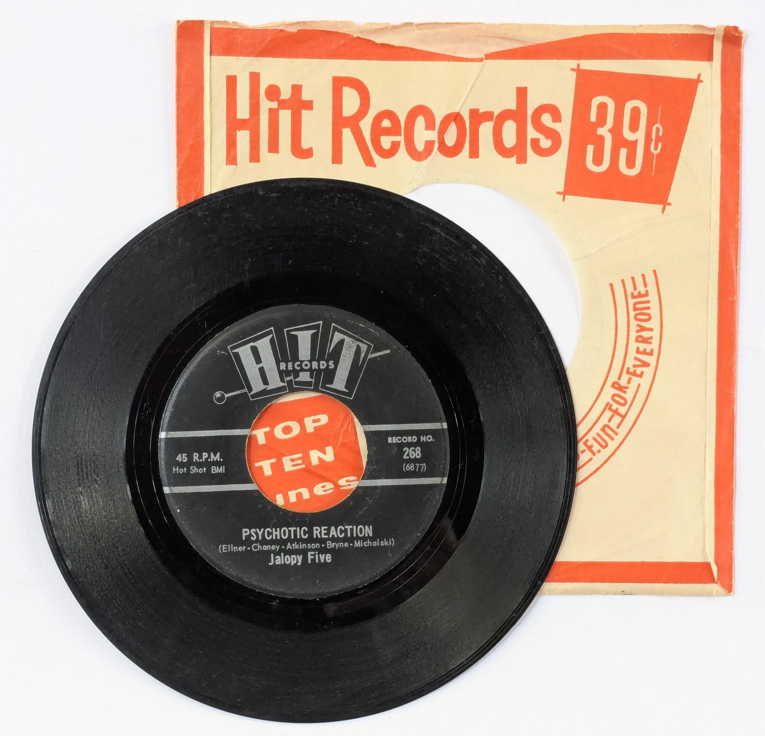 JALOPY FIVE / ED HARDIN / PSYCHOTIC REACTION / SEE SEE RIDER / 1966 / VINIL 7"