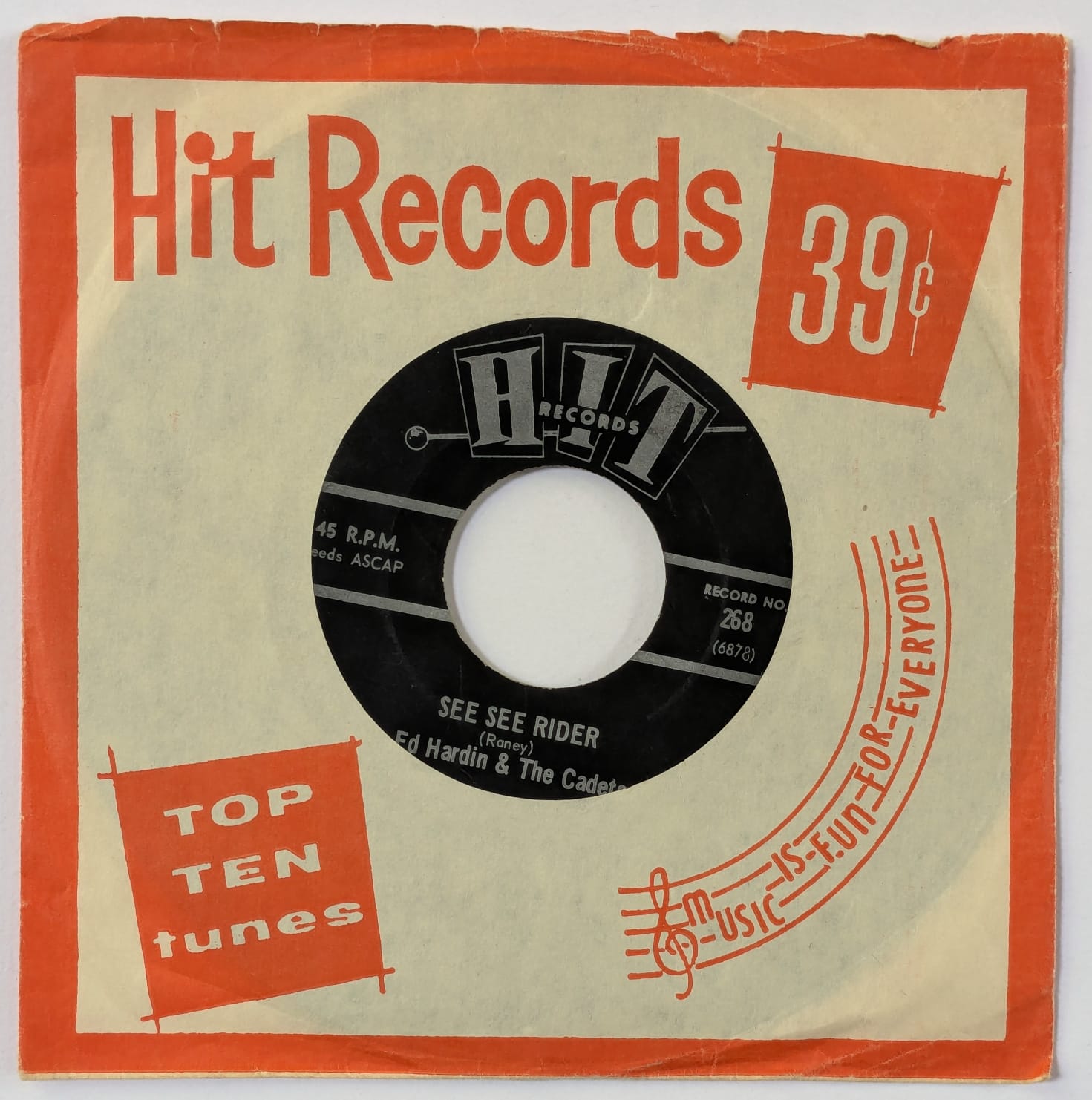 JALOPY FIVE / ED HARDIN / PSYCHOTIC REACTION / SEE SEE RIDER / 1966 / VINIL 7"