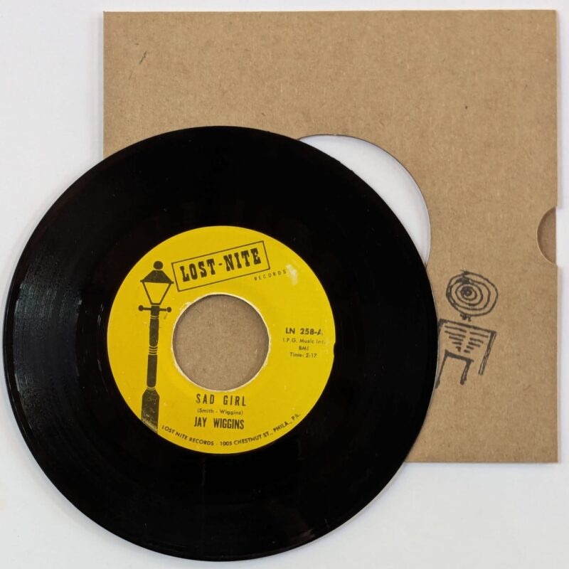JAY WIGGINS / SAD GIRL / NO NOT ME / 60'S / VINIL 7"
