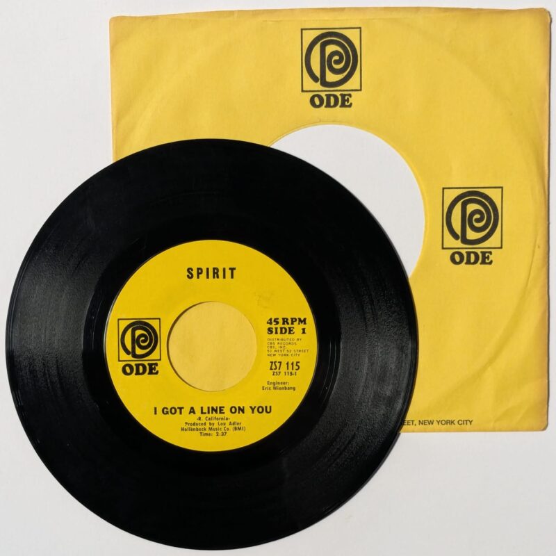 SPIRIT / I GOT A LINE ON YOU / SHE SMILES / 1968 / VINIL 7"
