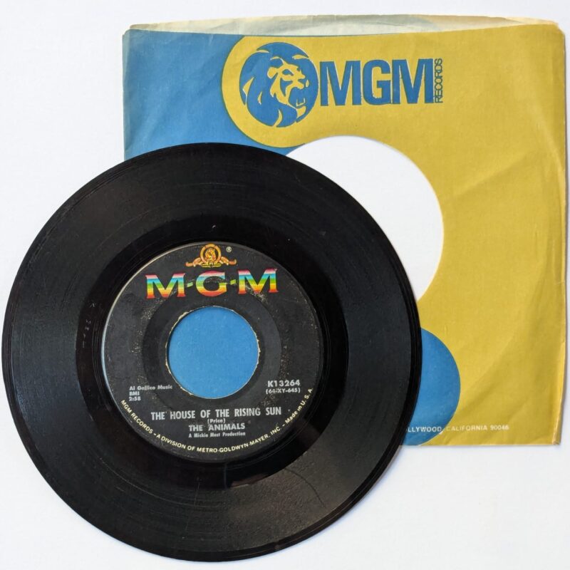 THE ANIMALS / THE HOUSE OF THE RISING SUN / TALKIN BOUT YOU / 1964 / VINIL 7"