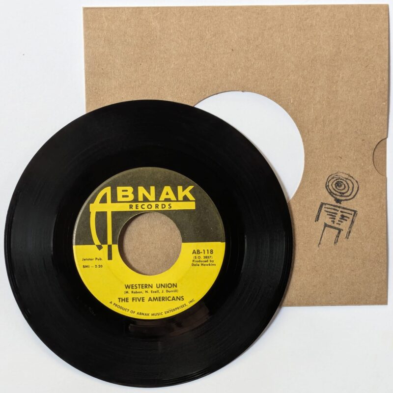 THE FIVE AMERICANS / WESTERN UNION / NOW THAT IT'S OVER / 1967 / VINIL 7"