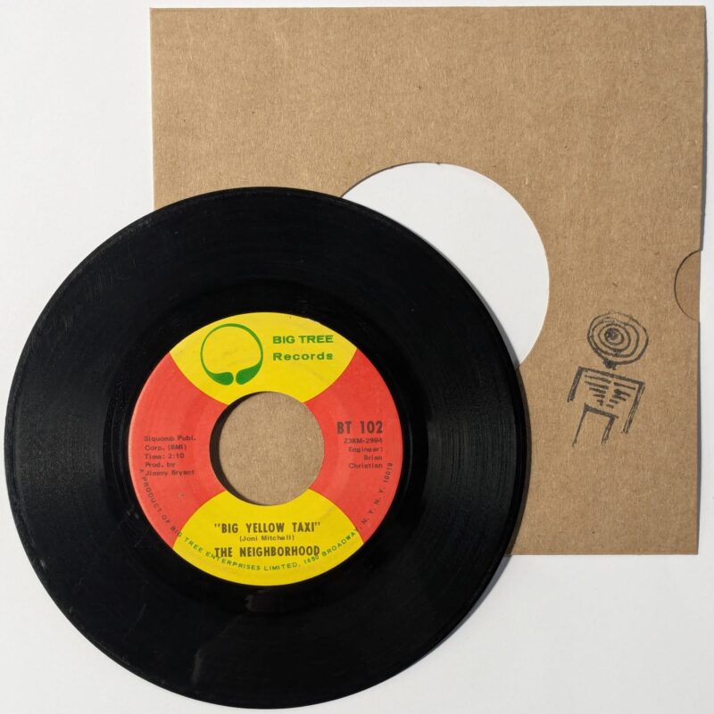 THE NEIGHBORHOOD / BIG YELLOW TAXI / YOU COULD BE BORN AGAIN / 1970 / VINIL 7"