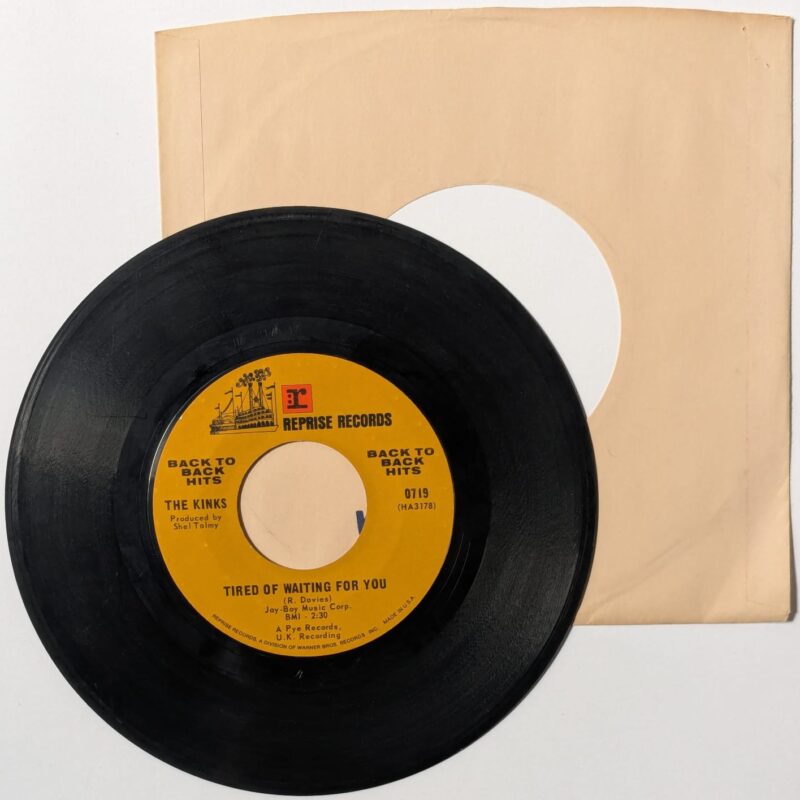 THE KINKS / TIRED OF WAITING FOR YOU / ALL DAY AND ALL OF THE NIGHT / 1965 / VINIL 7"
