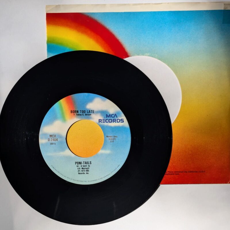 THE ELEGANTS / PONI-TAILS / LITTLE STAR / BORN TOO LATE / 1980 / VINIL 7"