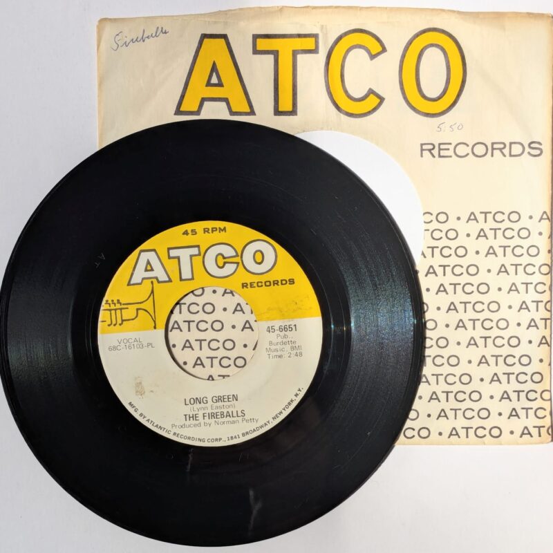 THE FIREBALLS / LONG GREEN / LIGHT IN THE WINDOW / 1969 / VINIL 7"