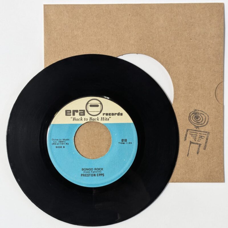 SANDY NELSON / PRESTON EPPS / TEEN BEAT / BONGO ROCK / 1977 / VINIL 7"